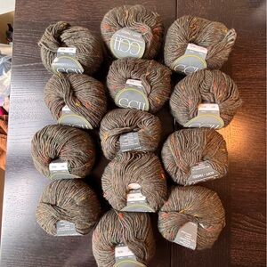 GGH soft tweed bundle of 13 wool blend knitting yarn do